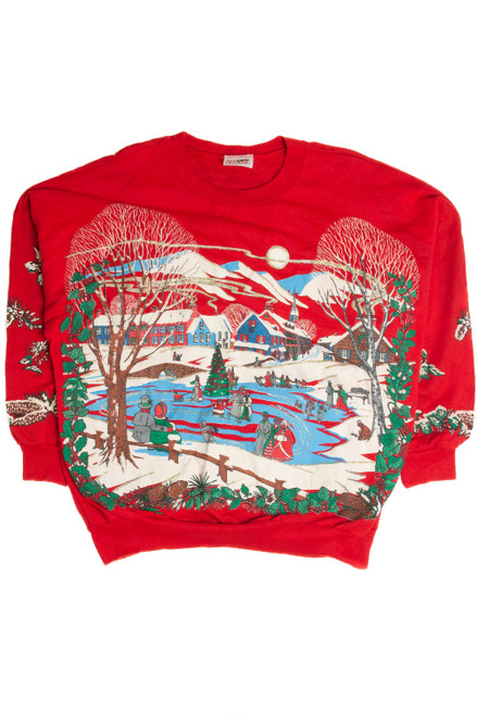 Vintage Red Christmas Sweatshirt 62524