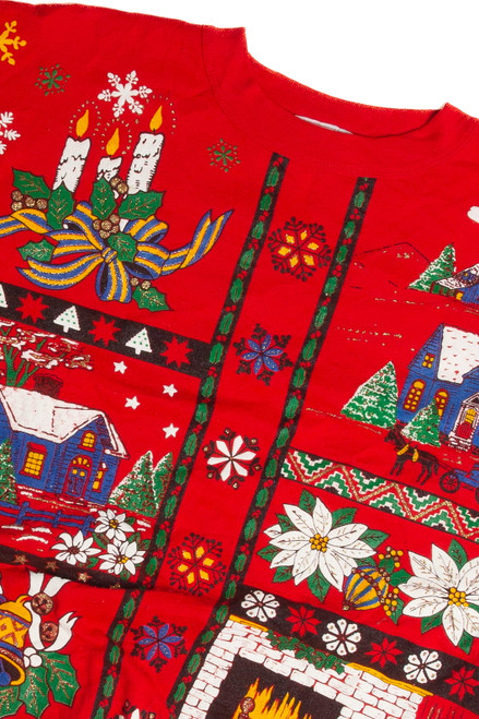 Vintage Red Ugly Christmas Sweatshirt 62543