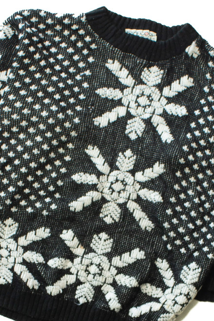 Vintage Beaucoup Snowflakes 80s Sweater (1980s)