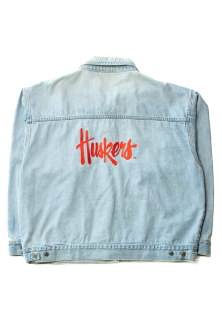 Vintage Nebraska Huskers Denim Jacket (1990s)