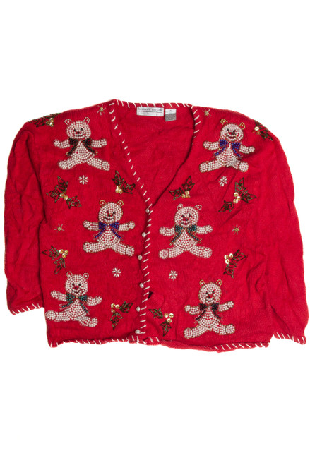 Vintage Red Ugly Christmas Cardigan 62600