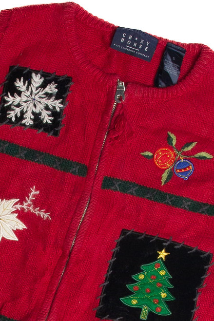 Vintage Red Ugly Christmas Vest 62625