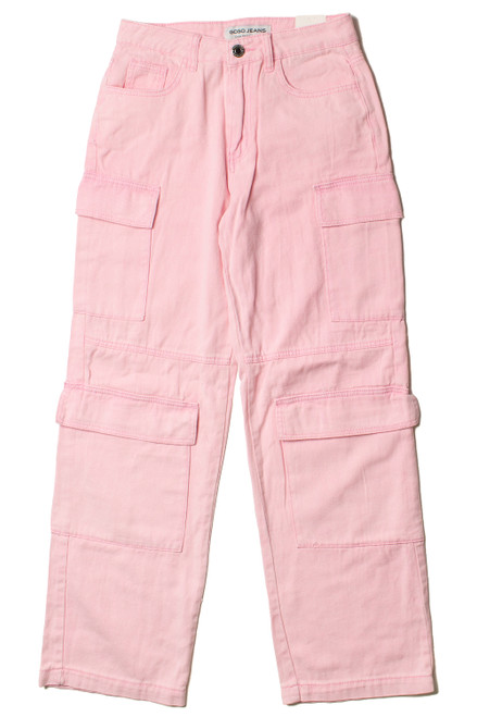 Light Pink Cargo Skater Jeans
