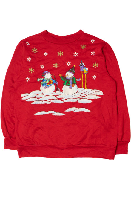 Snowman Friends Ugly Christmas Sweatshirt 61657