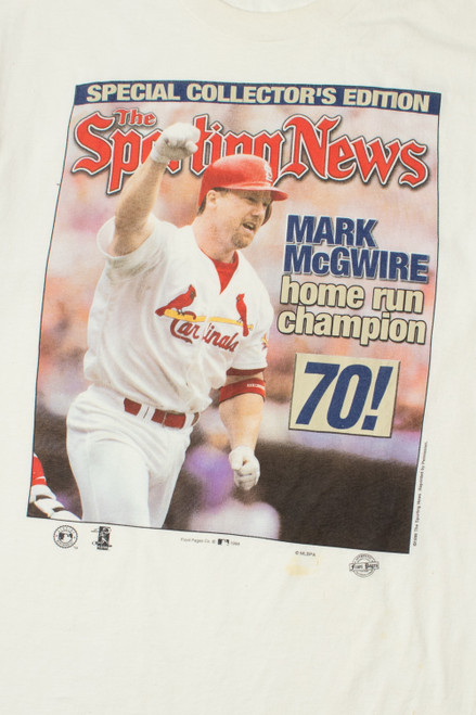 Vintage 1998 Mark McGwire "Home Run Champion" Cardinals T-Shirt