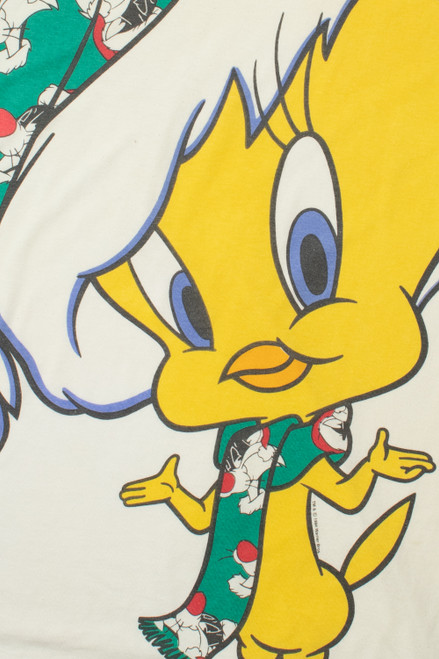 Vintage 1994 Tweety Bird Looney Tunes Extra Long T-Shirt