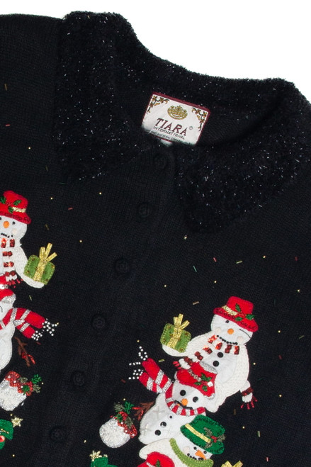 Vintage Black Ugly Christmas Cardigan 62652