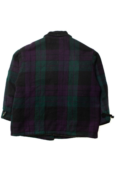 Vintage Bow Street Station Plaid Coat (1980s)