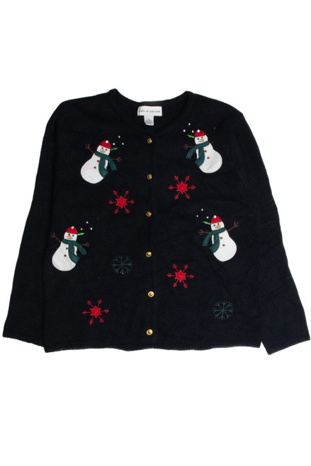 Vintage Black Ugly Christmas Cardigan 62660