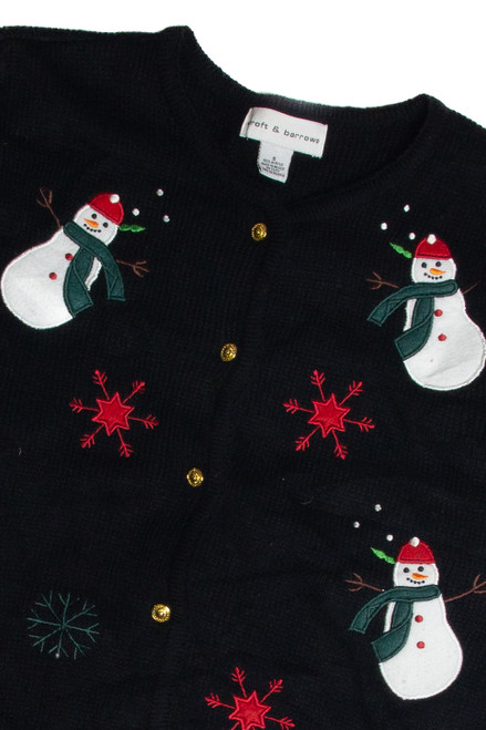 Vintage Black Ugly Christmas Cardigan 62660