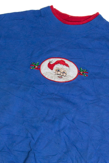 Vintage Blue Christmas Sweatshirt 62667