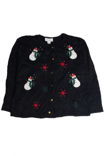 Vintage Black Ugly Christmas Cardigan 62671