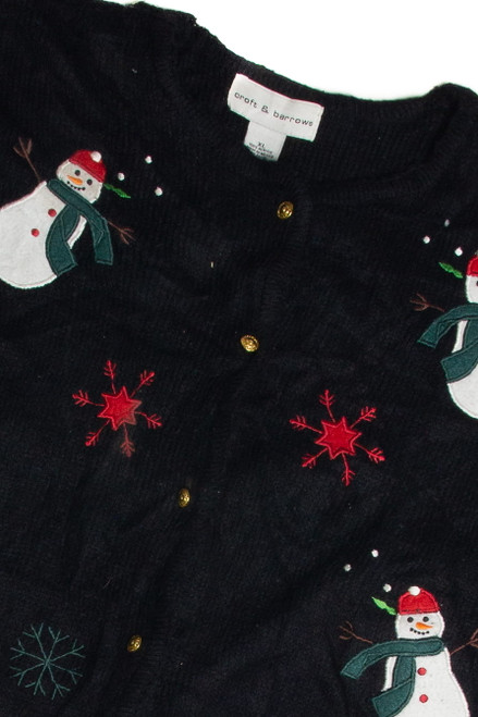 Vintage Black Ugly Christmas Cardigan 62671