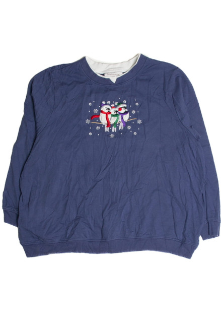 Vintage Blue Ugly Christmas Sweatshirt 62678