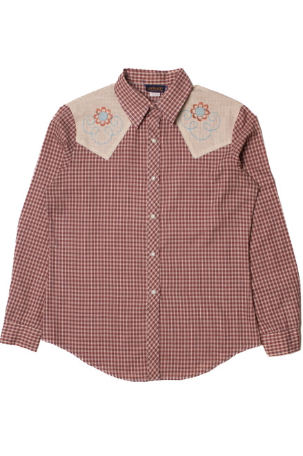 Vintage Embroidered Western Button Up Shirt 992