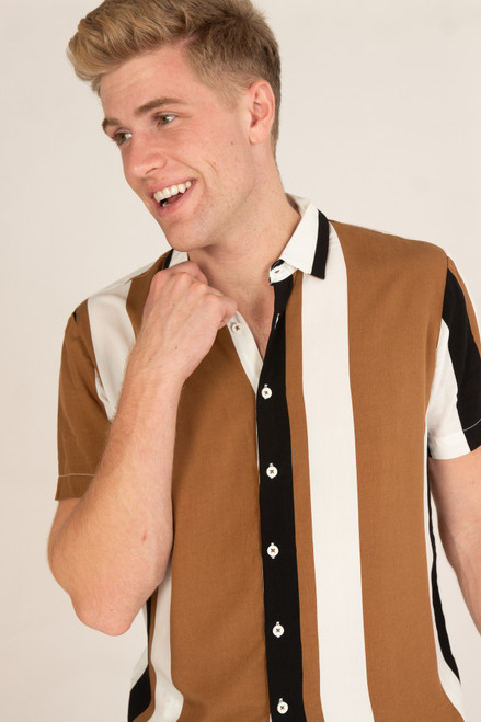 Tiger's Eye Button Up Shirt