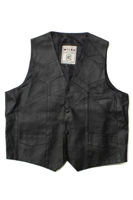 Vintage Wilda Leather Vest (1990s)