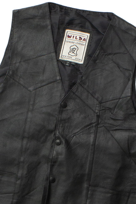 Vintage Wilda Leather Vest (1990s)