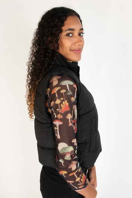 Cropped Puffer Vest