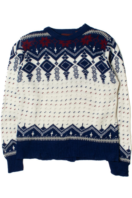 Vintage Blue Moss Creek Trader 80s Sweater
