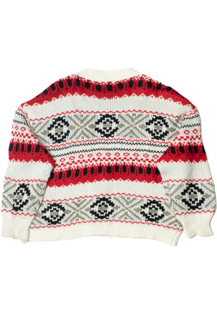 BB Dakota Geometric Pattern Cardigan Sweater