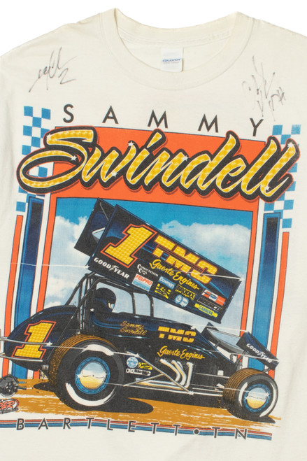 Signed Sammy Swindell Sprint Car Racing T-Shirt