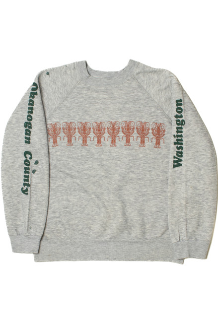 Vintage "Crawfish Lake" Washington Raglan Sweatshirt