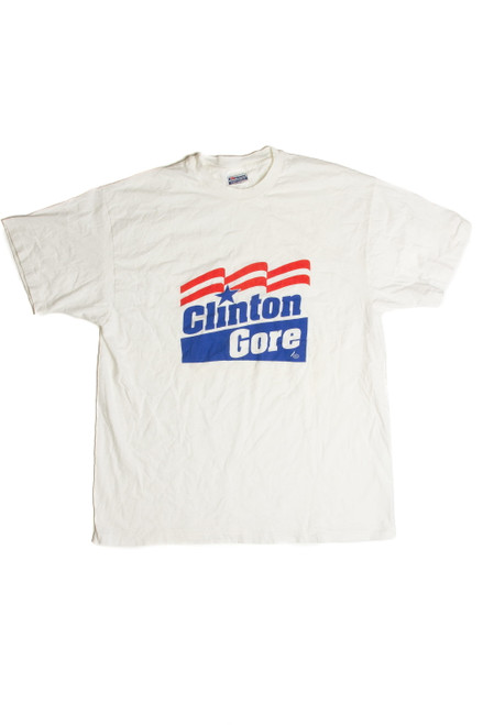 Vintage Clinton Gore Campaign T-Shirt (1990s)
