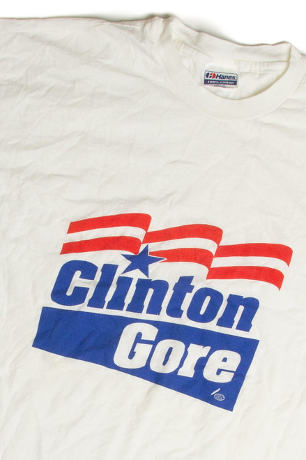 Vintage Clinton Gore Campaign T-Shirt (1990s)