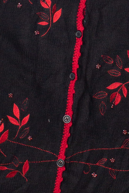 Vintage Embroidered Christopher & Banks Cardigan Sweater