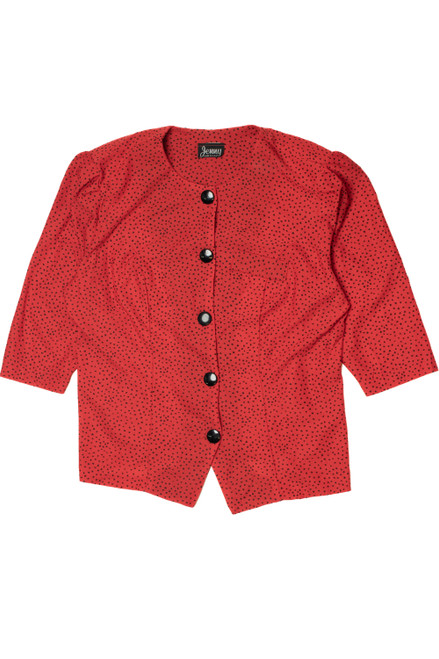 Vintage Small Triangle Dot Jenny Button Up Shirt