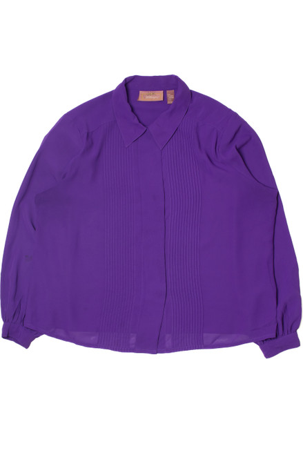 Vintage Purple Worthington Button Up Shirt