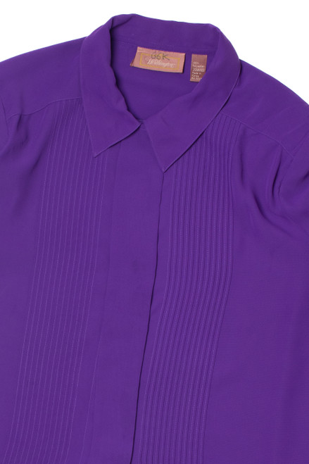 Vintage Purple Worthington Button Up Shirt