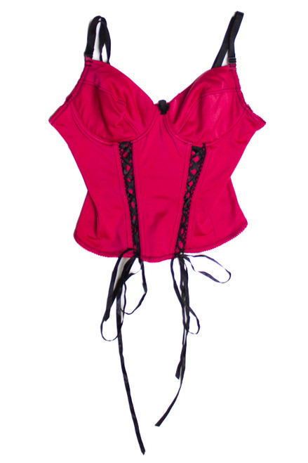 Y2k Nature Intimates Hot Pink Bustier Top