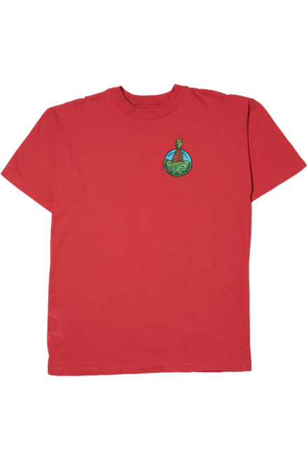 Vintage Embroidered "In The Mountains" Sun Island T-Shirt