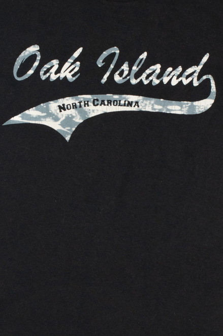 Vintage "Oak Island North Carolina" Single Stitch Jerzees T-Shirt