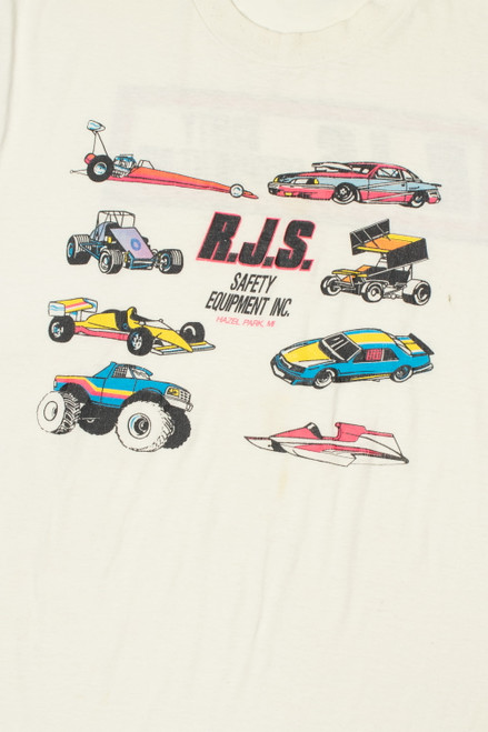 Vintage "R.J.S. Safety Equipment Inc." Racing T-Shirt