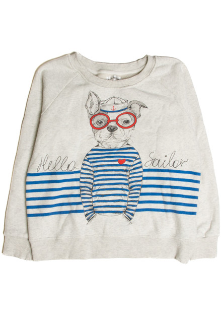 Vintage Hello Sailor Dog Sweatshirt