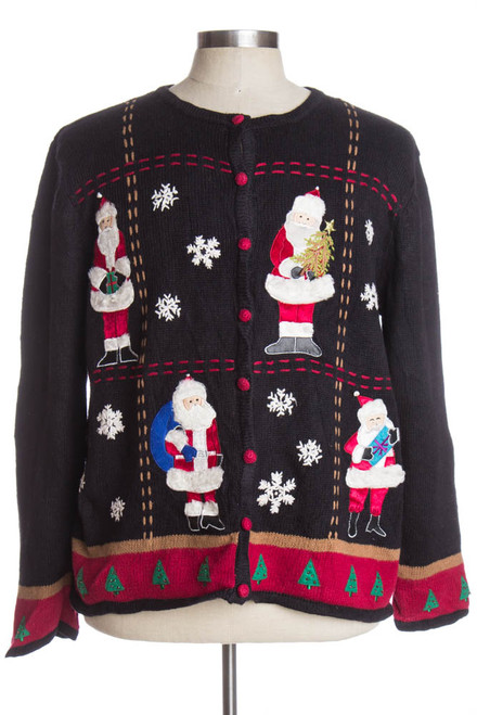 Black Ugly Christmas Cardigan 38072