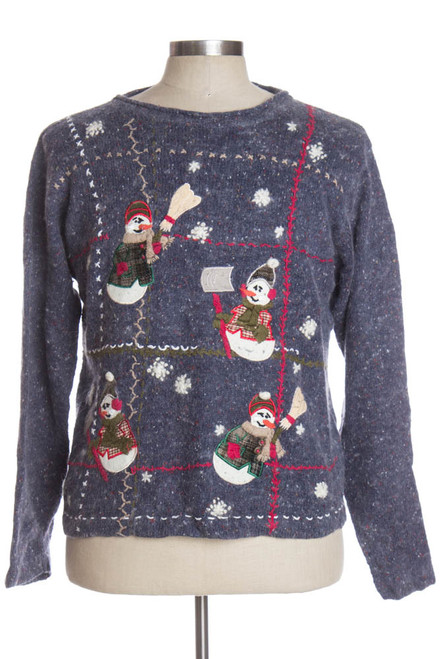 Blue Ugly Christmas Pullover 36359