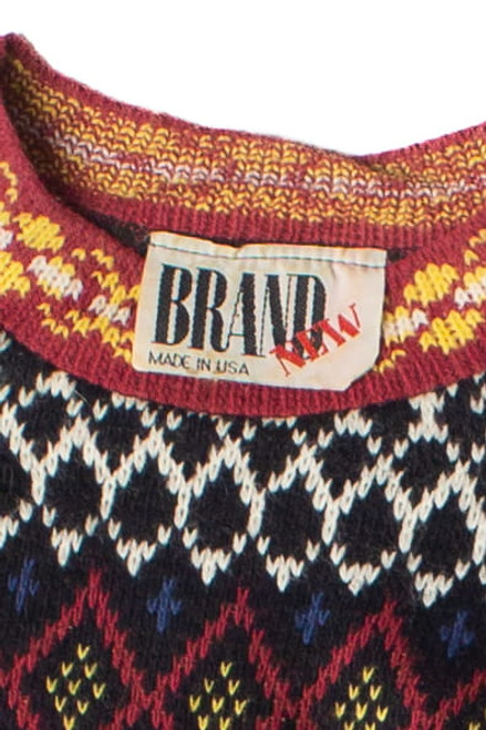 Vintage Brand New Patterned Sweater
