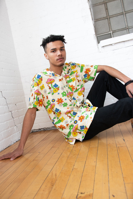 Mushroom Meadow Button Up Shirt