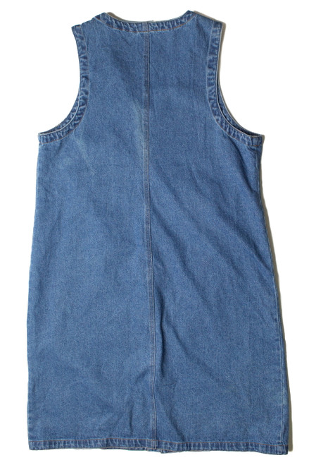 Vintage Color Me Cotton Button Front Denim Dress