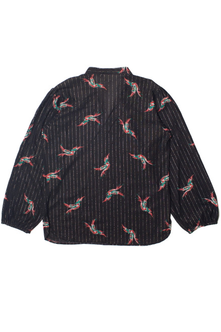 Vintage Sears Bird Pattern Blouse