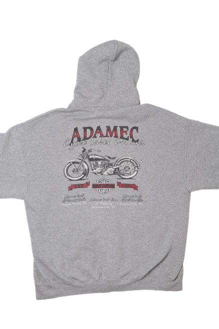 Vintage Harley-Davidson "Adamec" Zip Hoodie Sweatshirt