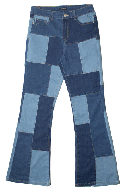 Bell Bottom Patchwork Jeans