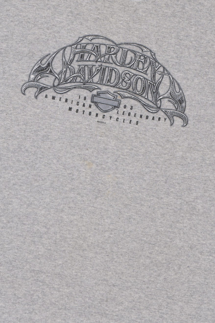 Vintage 2002 Harley Davidson Embroidered Edge T-Shirt 790