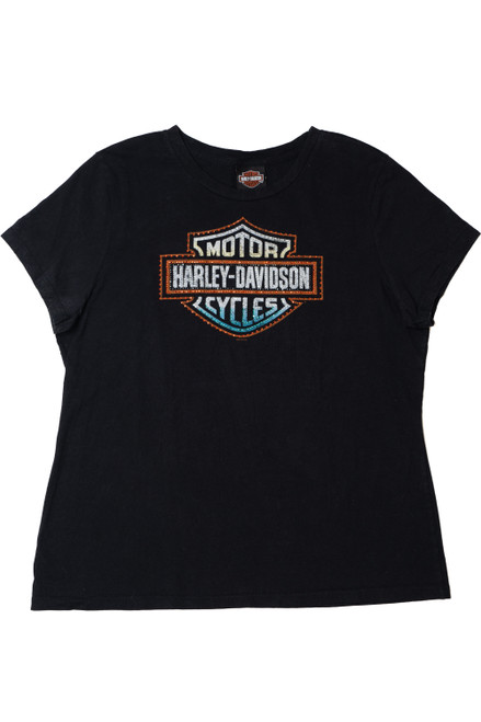 Harley Davidson Bedazzled Logo T-Shirt