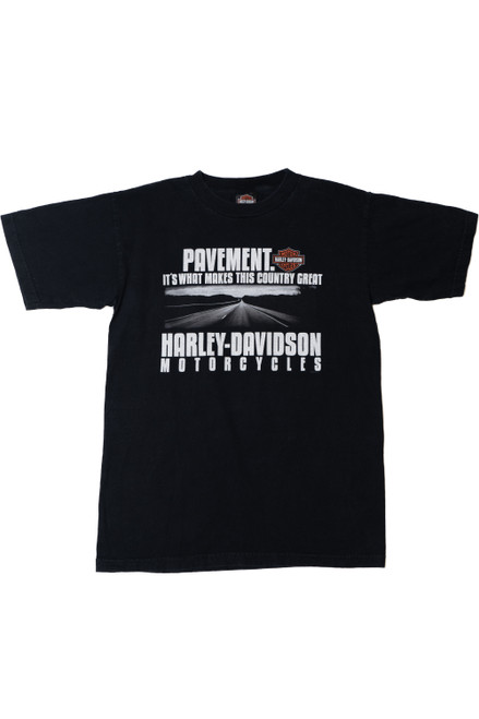 "Pavement. It's What Makes This Country Great" Harley Davidson T-Shirt