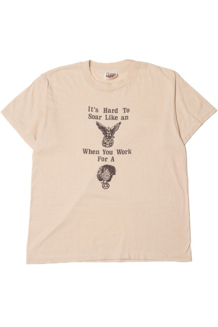 Vintage "It's Hard To Soar Like An Eagle" CWA T-Shirt